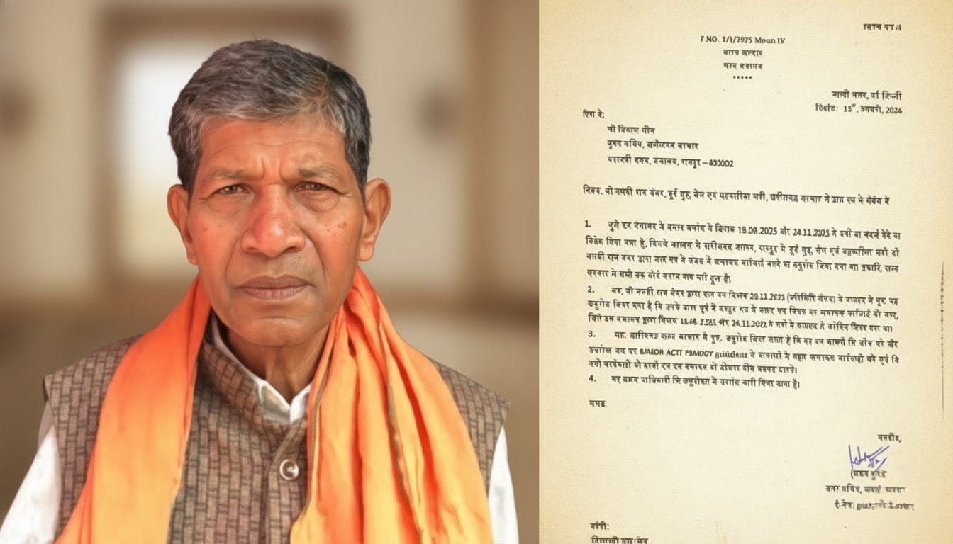17689233357127E2 छत्तीसगढ़ में DMF फंड की गड़बड़ी पर केंद्र का कड़ा रुख, ननकीराम कंवर की शिकायत पर मुख्य सचिव को देना होगा जवाब!"
