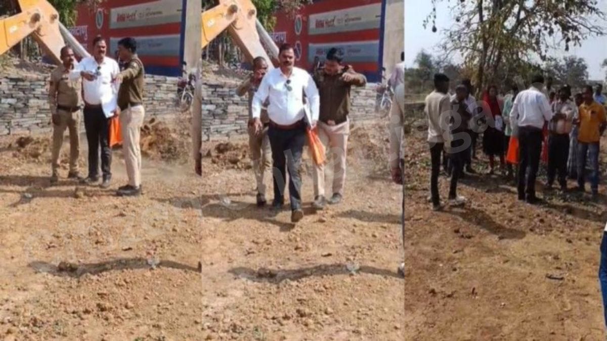 1001542427 पेड़ की आड़ में कब्जा पड़ा भारी करोड़ों की शासकीय भूमि से हटा अतिक्रमण!