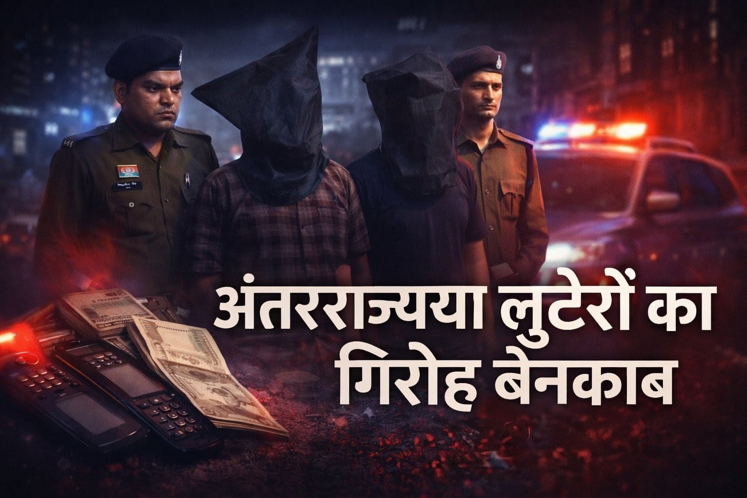 1001571409 अंतरराज्यीय लूट गिरोह का पर्दाफाश, सात वारदातों का खुलासा
