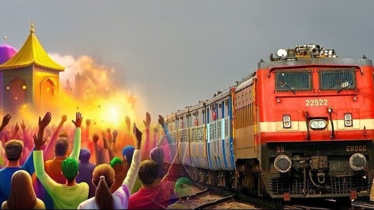 1001580532 होली स्पेशल ट्रेन: बिलासपुर जोन से 15 से अधिक ट्रेनों का संचालन, यात्रियों को बड़ी राहत