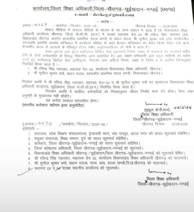 10019012054971880945923273330 सरकारी दफ्तर में शराब पार्टी का मामला गरमाया वायरल वीडियो के बाद दो कर्मचारी निलंबित