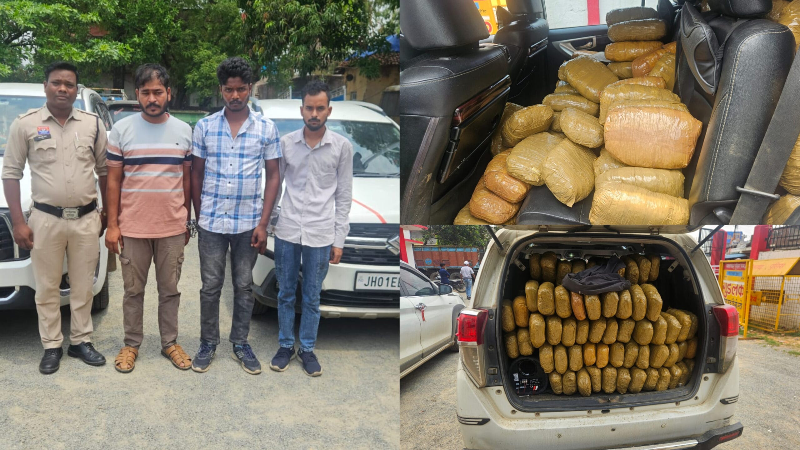 1001943195 scaled ऑपरेशन आघात में बड़ी सफलता: 300 किलो गांजा के साथ 3 तस्कर गिरफ्तार