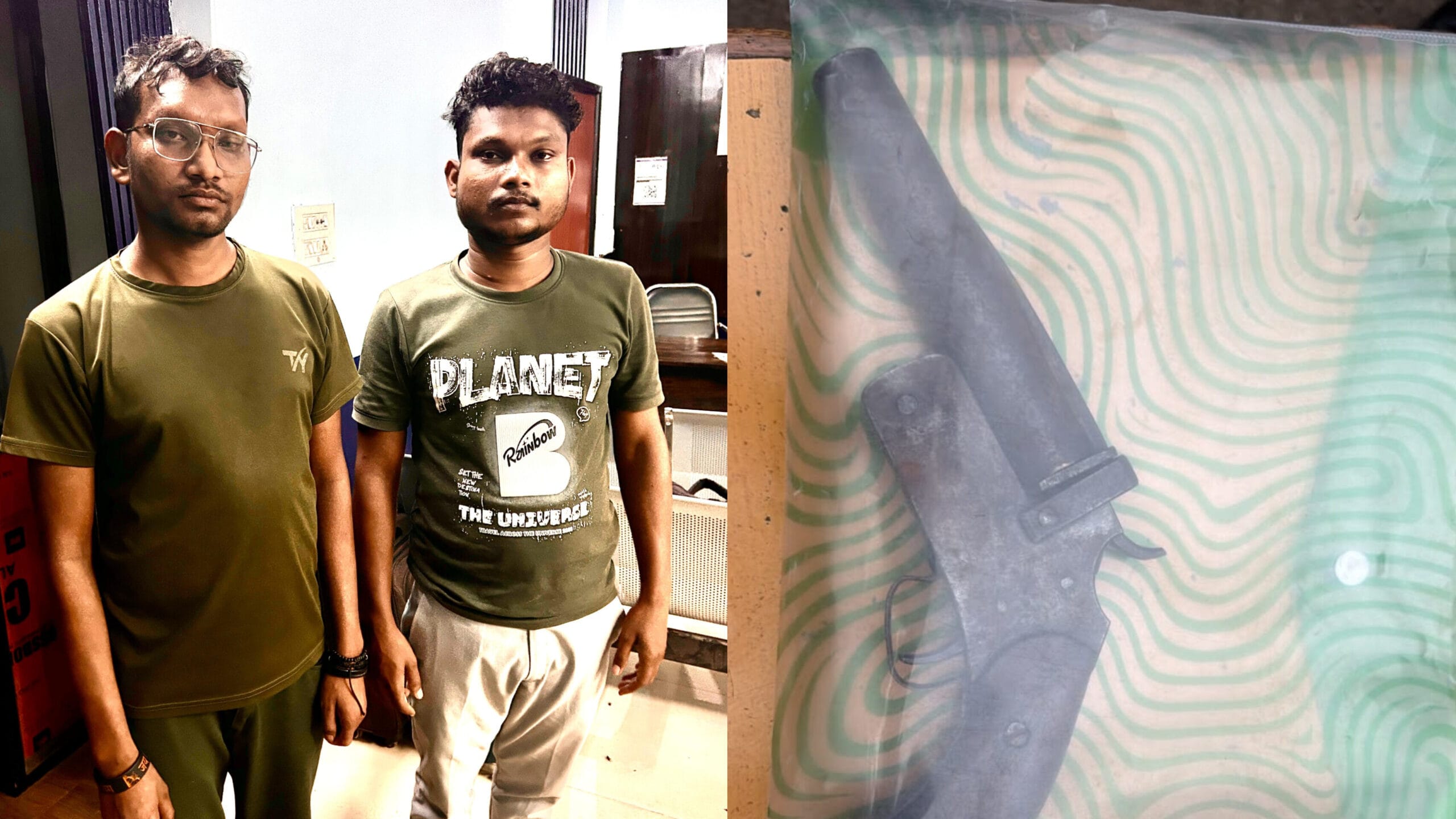 1002067627 scaled रायगढ़ में पुलिस की बड़ी कार्रवाई: कार में देशी कट्टा लेकर घूम रहे दो आरोपी गिरफ्तार